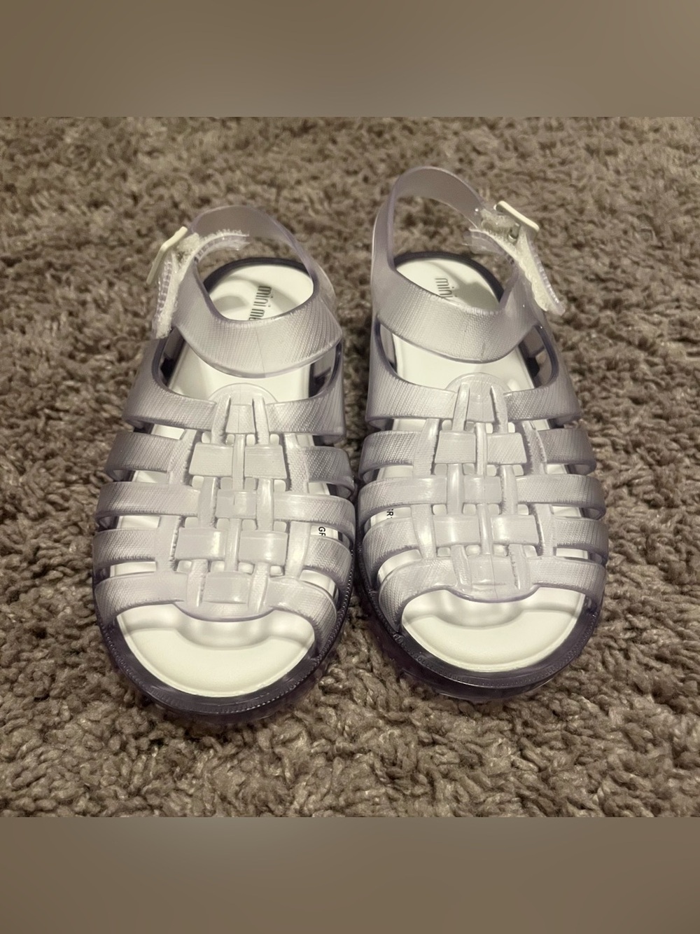 Mini Melissa Clear Sandals - Size 11
